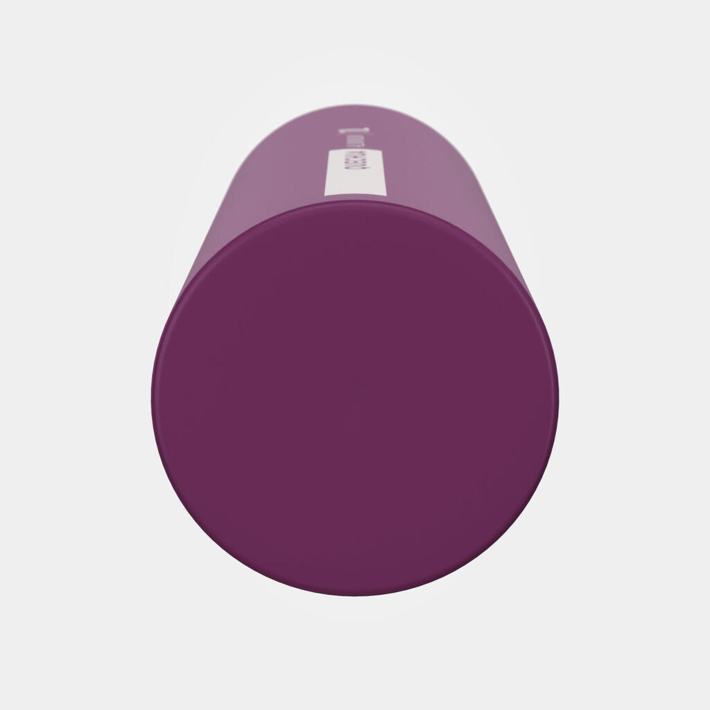 1 L aluminium flask with quick opening cap for hiking - Purple