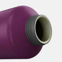 Gourde randonnée MH500 bouchon ouverture rapide 1 litre aluminium recyclé violet