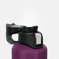 Hiking flask MH500 quick-open cap 1 litre aluminium - purple
