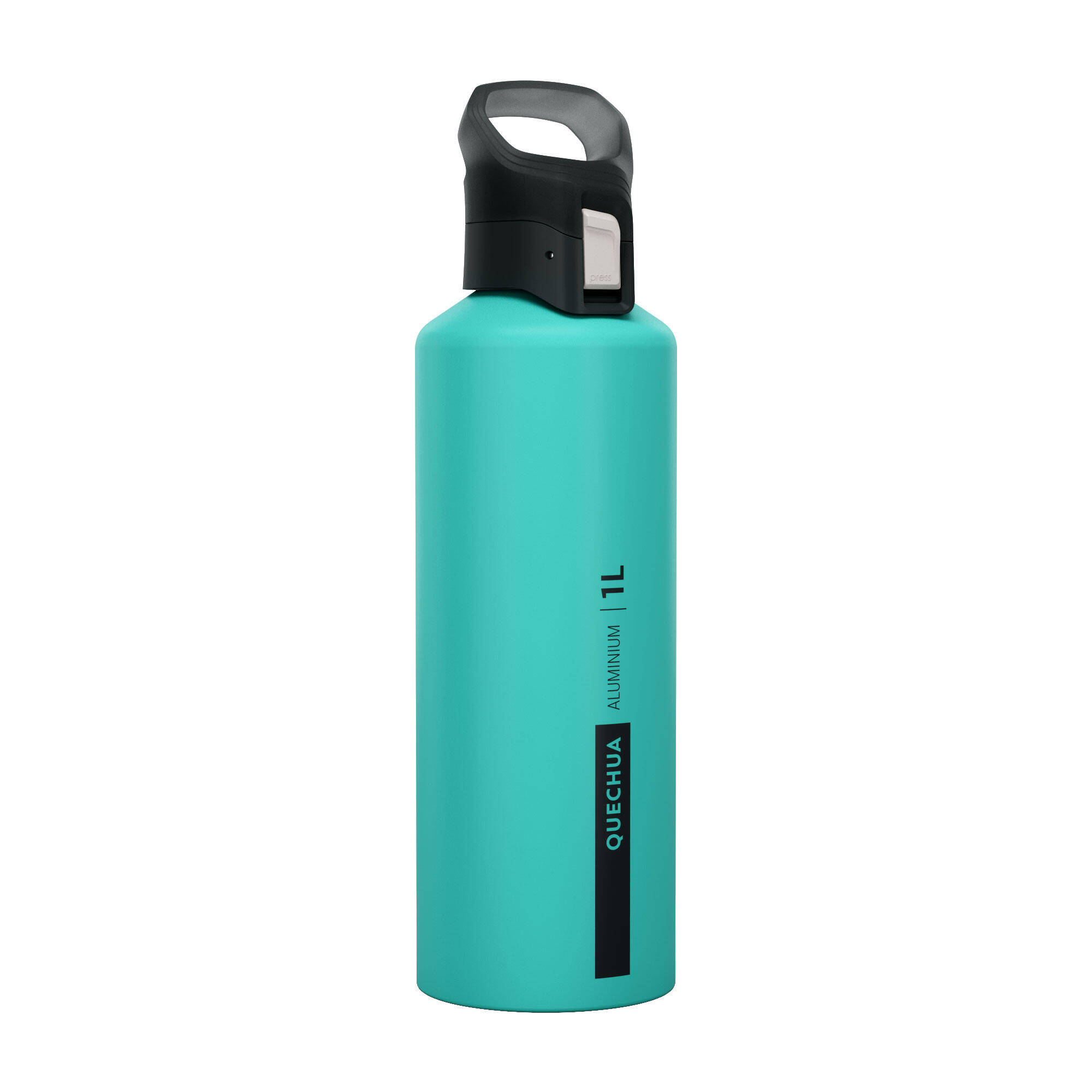 Aluminium Water Bottle with Easy Locking Cap - 1 Litre Sage Green -  1