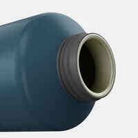 1 L Aluminium Flask 500 with quick-release cap for hiking - Blue