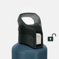 1 L Aluminium Flask 500 with quick-release cap for hiking - Blue