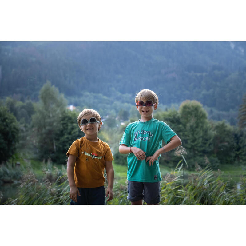 Wandelzonnebril voor kinderen van 2- 4 jaar MH B140 categorie 3 kaki