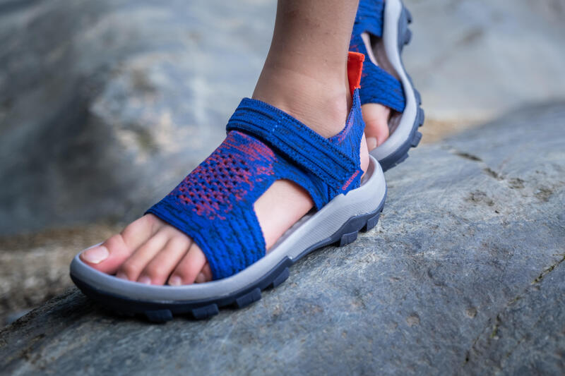 Kids’ Hiking Sandals MH120 - Jr size 10 TO Adult size 6 - Dark Blue