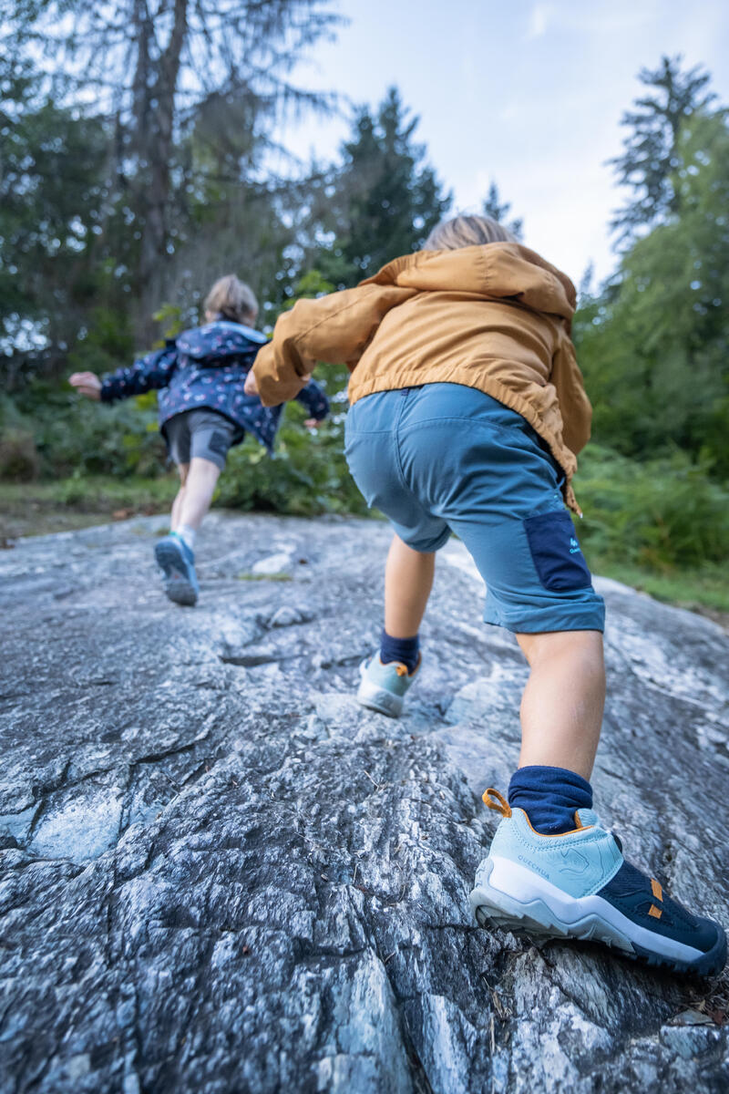 Scarpe trekking bambino CROSSROCK Blu con allacciatura rapida 