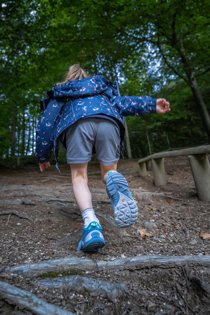 Wanderschuhe Crossrock Schnellschnürung Kinder Gr. 28–34 hellblau