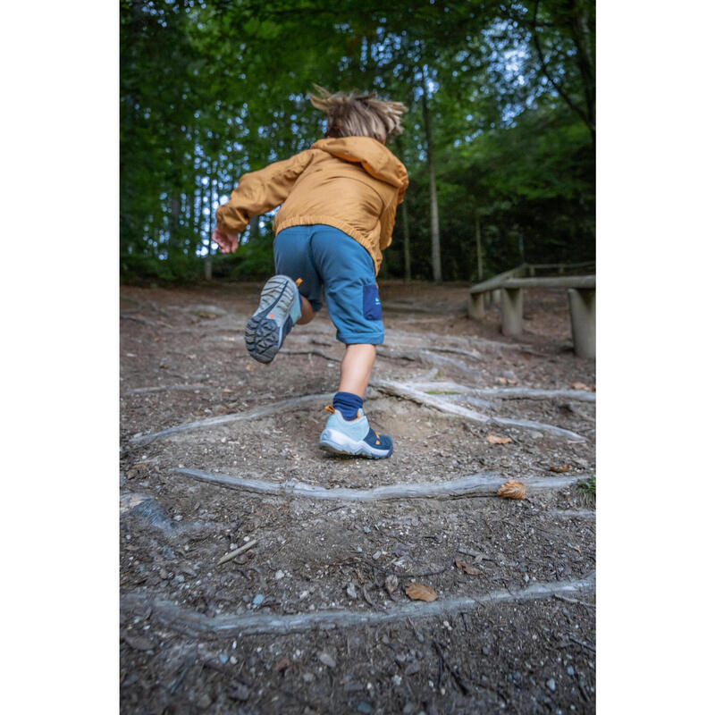 Wandelbroek MH500 afritsbaar grijs blauw kinderen 2-6 jaar