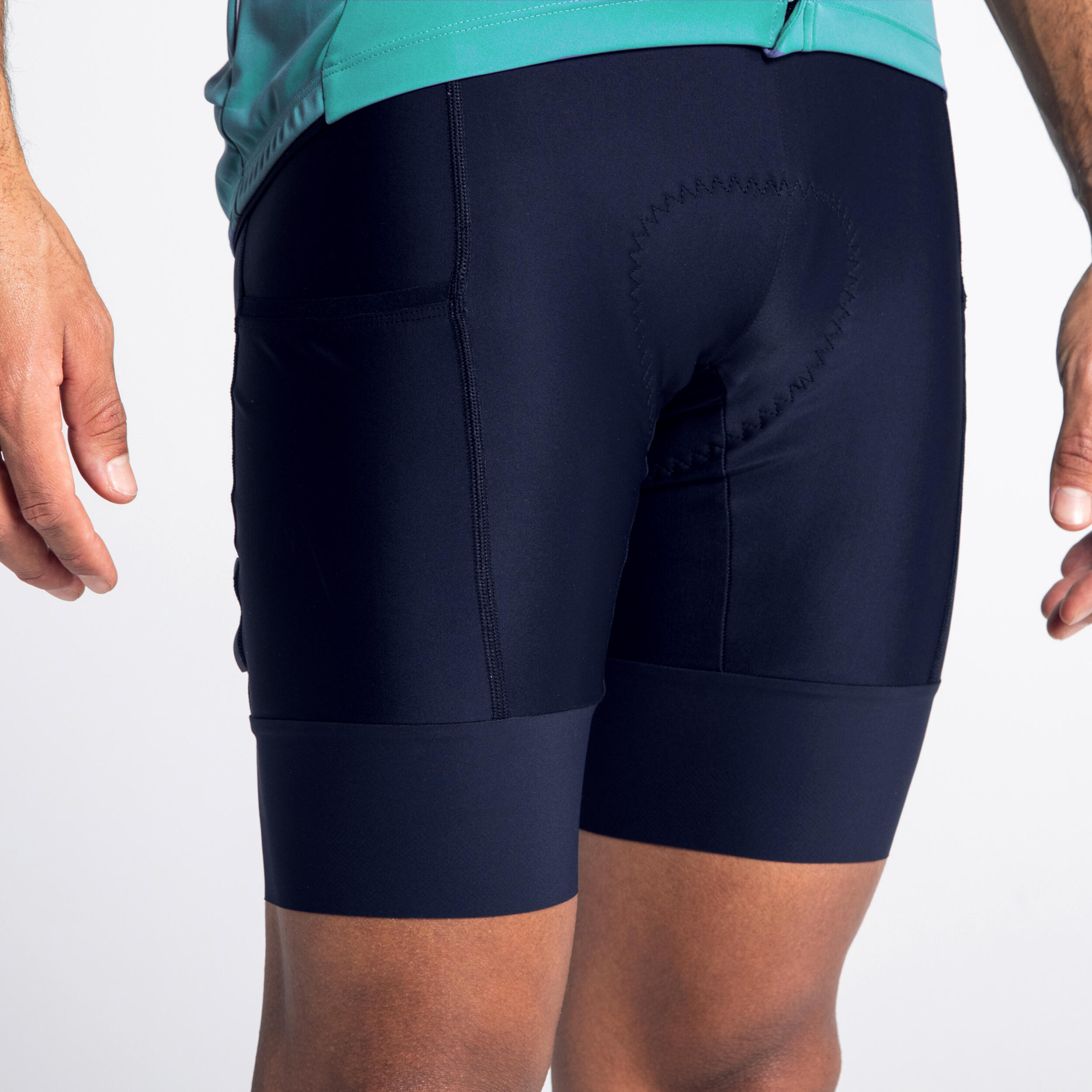 Pantaloncini Compressione Uomo Traspiranti Pantaloncini da Ciclismo Asciugatura Rapida con 4D Imbottitura,Black-5XL 