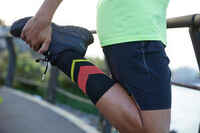 Run900 Mid-Calf Thick Running Socks - Black/Red/Yellow