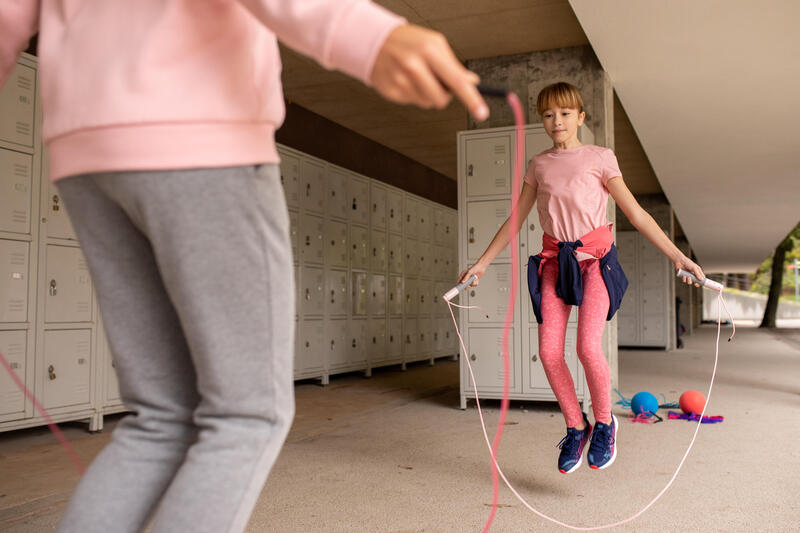 Leggings mallas gimnasia deportiva algodón transpirable Niños Rosa