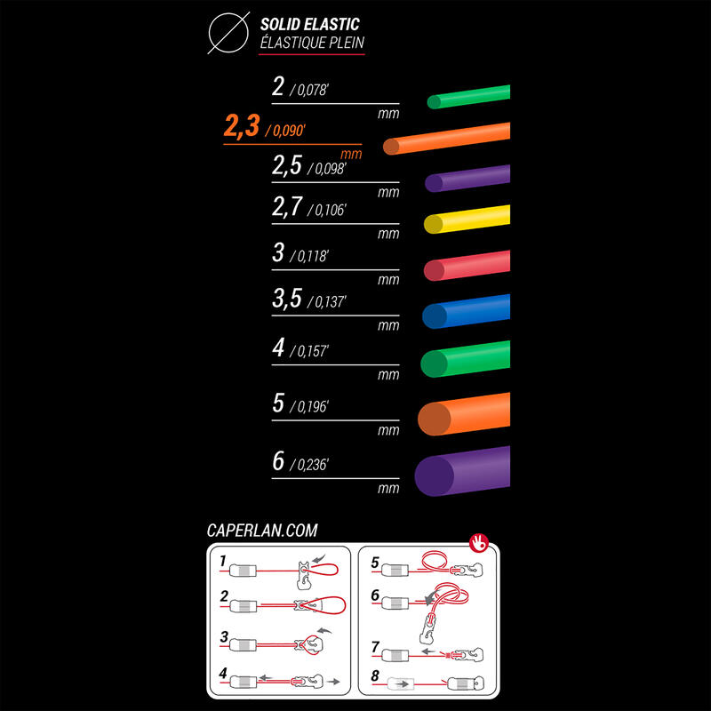 Elástico PF CC SE 500 Macizo Látex 2,3 mm 6 m