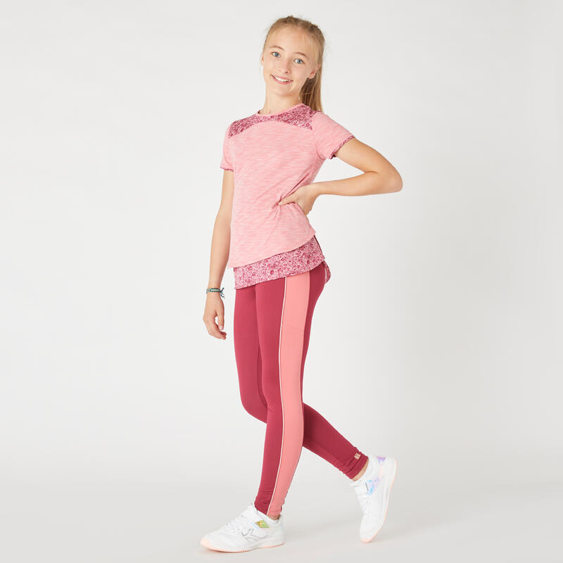 Leggings hoher Taillenbund Tasche - S500 rosa 