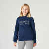 Sweat à capuche chaud enfant - 500 marine imprimé