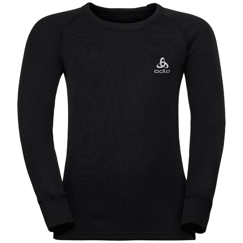Maglia termica sci bambino ACTIVE WARM nera