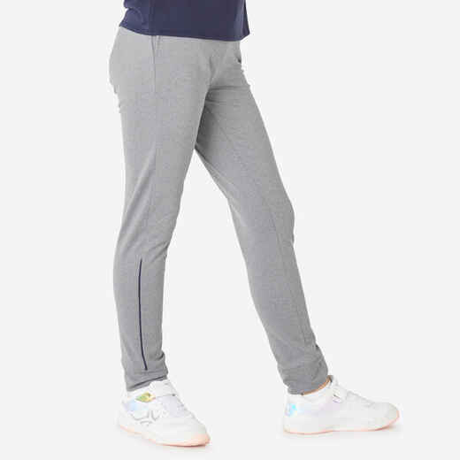 
      Girls' Breathable Synthetic Bottoms S500 - Light Grey
  