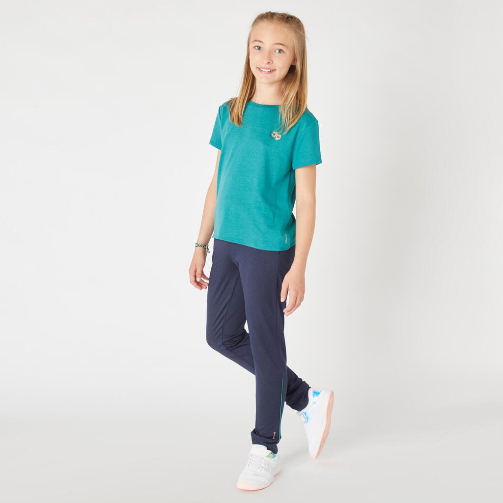 Kids' Warm Breathable Synthetic Bottoms S500 - Navy