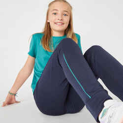 Girls' Breathable Synthetic Bottoms S500 - Navy