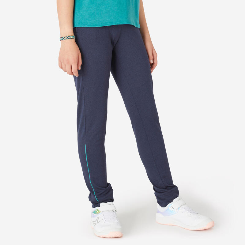 Ademende warme broek voor meisjes S500 marineblauw