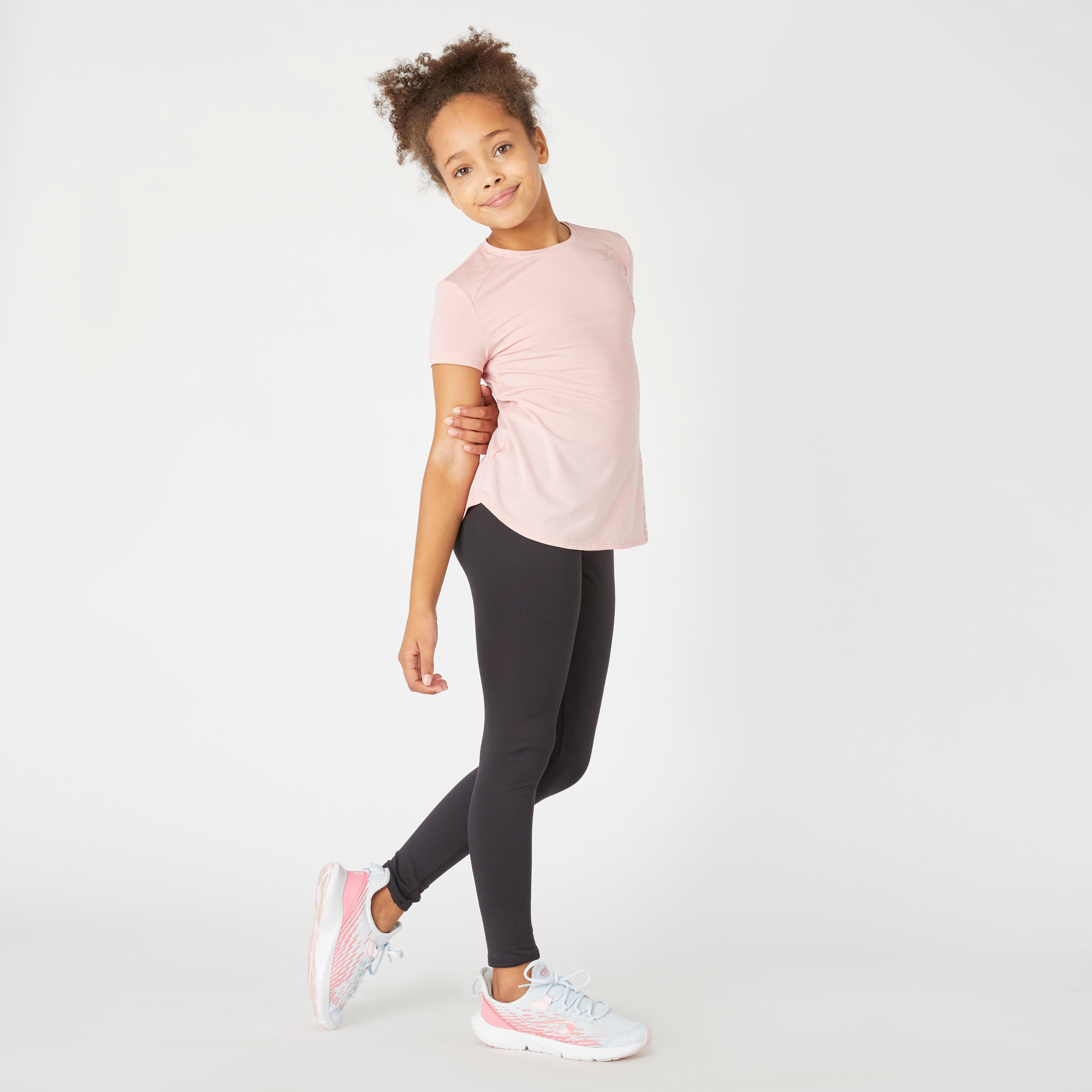 Legging chaud synthétique respirant gym enfant S500 noir – Fille - DOMYOS