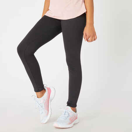 Leggings de fitness para Niña Domyos 500 negro