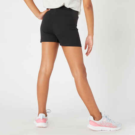 Girls' Basic Cotton Shorts - Black