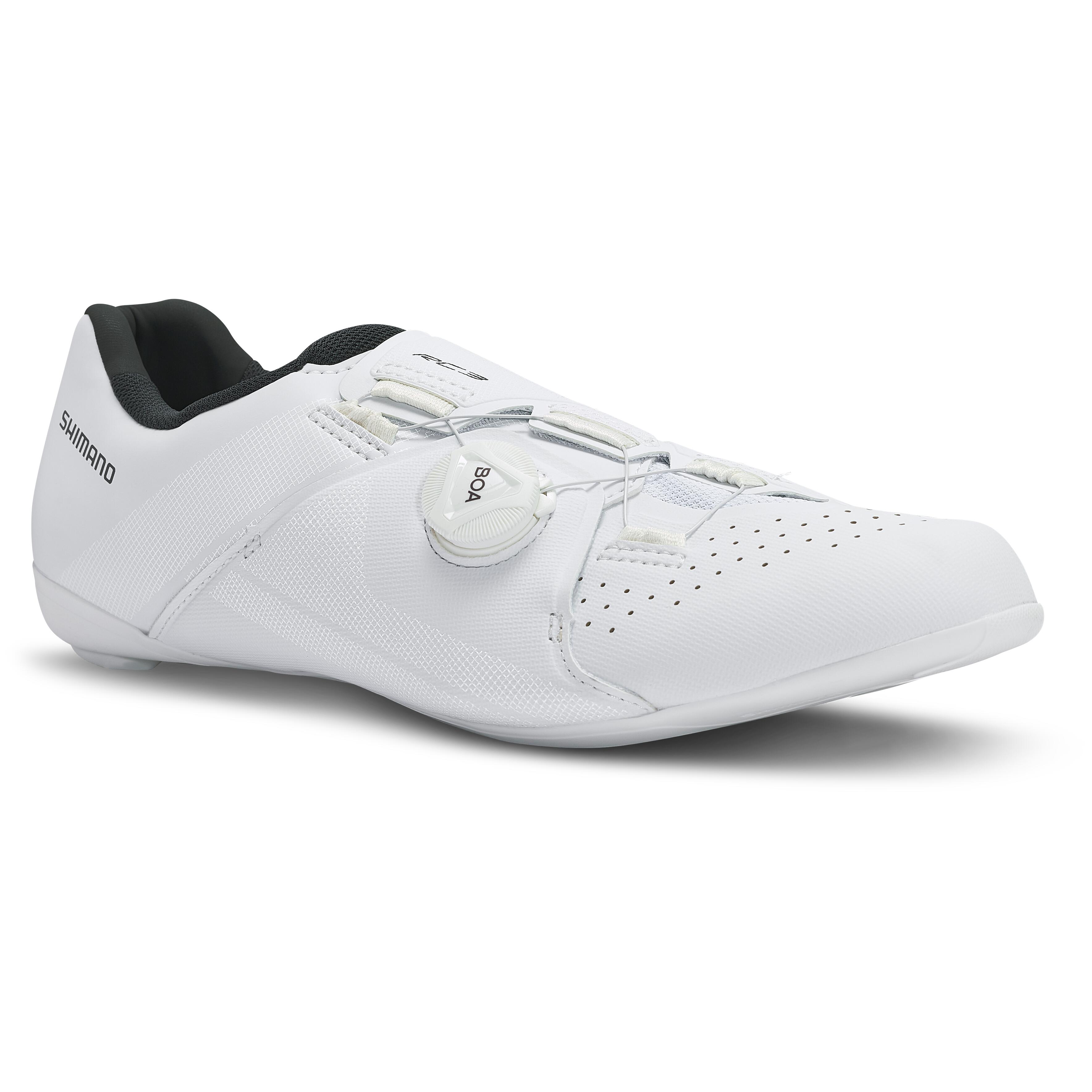 CHAUSSURES DE V LO ROUTE SHIMANO RC300 BLANCHE SHIMANO Decathlon