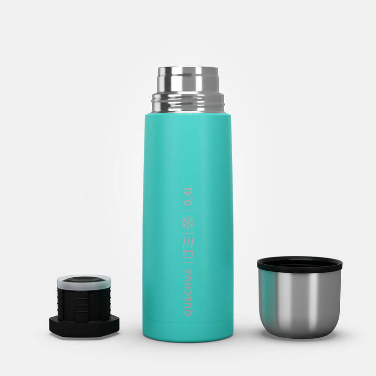 Botol Isotermal Stainless Steel 0,4 L Hiking - turquoise