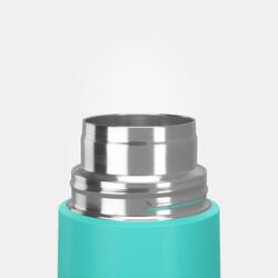 Bouteille isotherme inox 0,4L avec gobelet pour la randonnée - turquoise