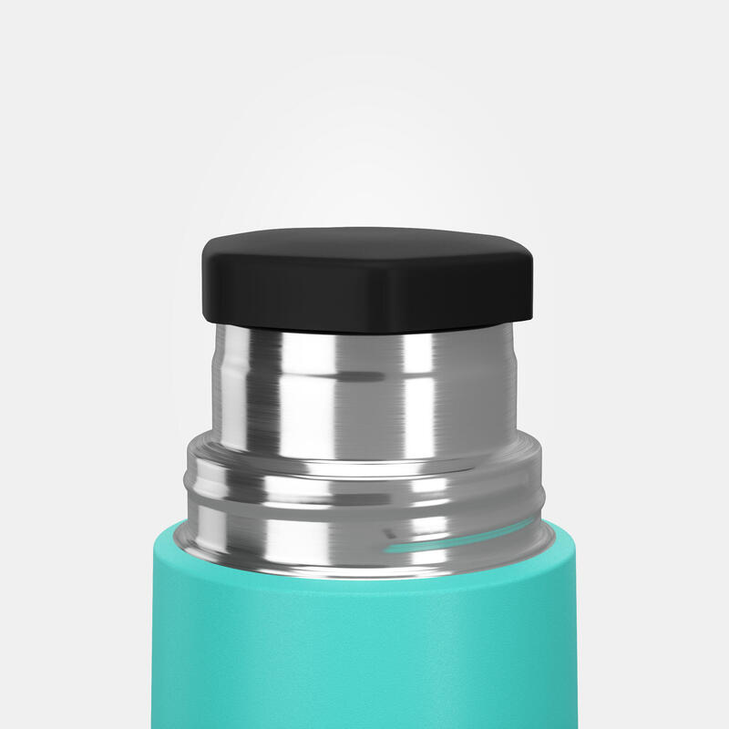 Bouteille isotherme inox 0,4L avec gobelet pour la randonnée - turquoise