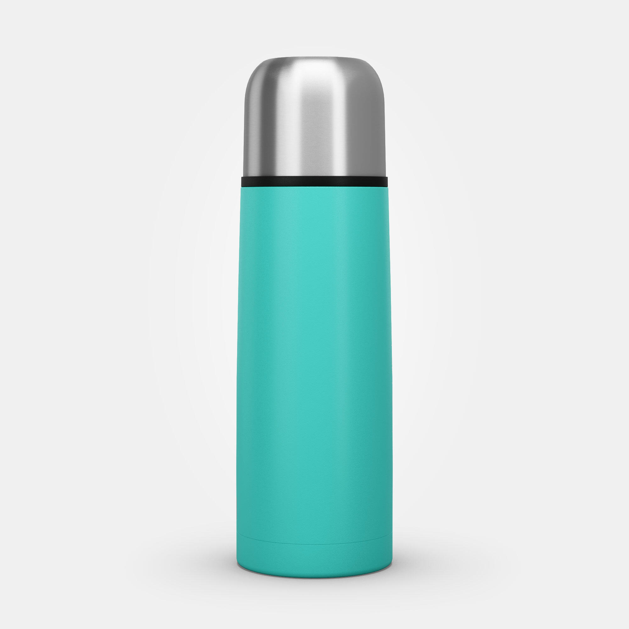 Thermosfles met beker voor wandelen rvs 0,4 l turquoise 12/13