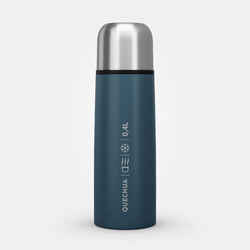 0.4 L Stainless Steel Isothermal Flask with Cup for Hiking - Blue