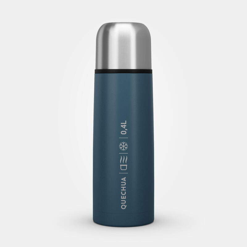 Stainless Steel Insulated Hiking Bottle - 0.4 L Blue