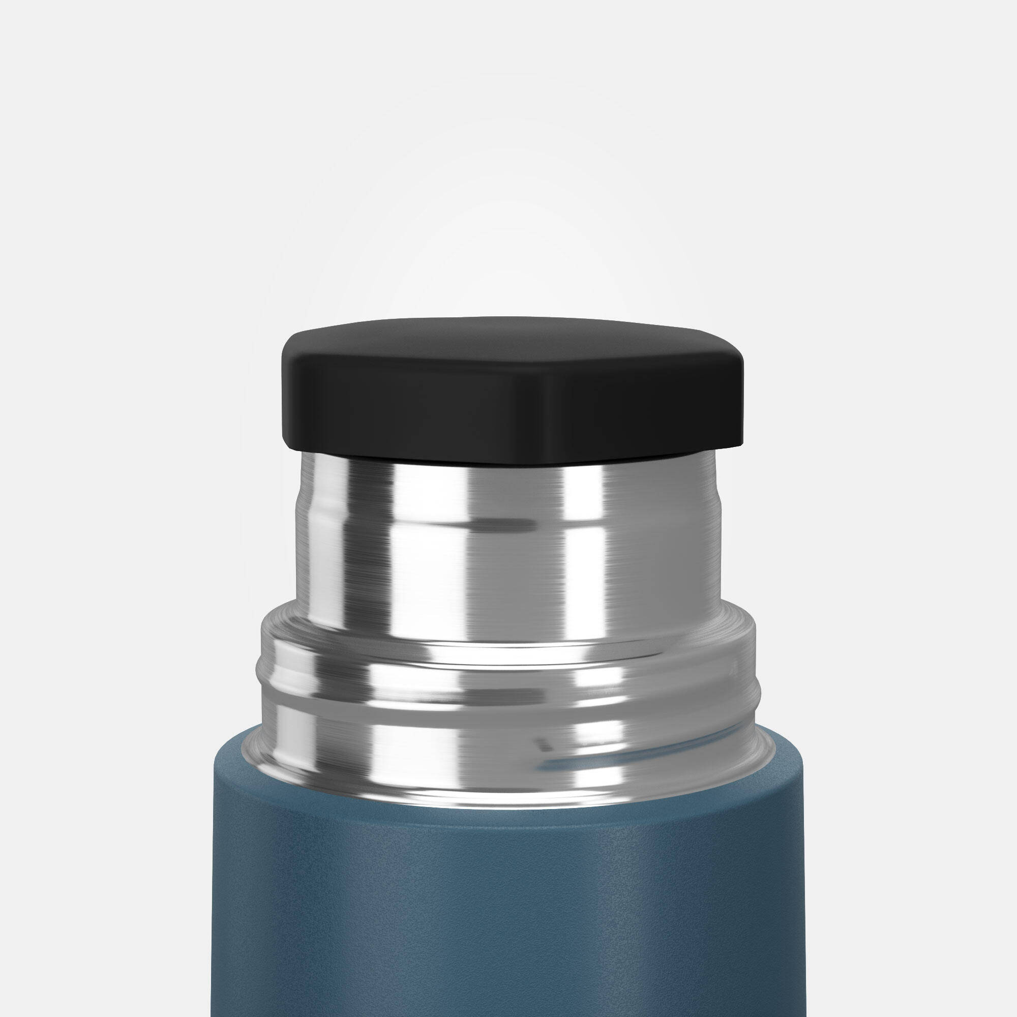0.4 L Stainless Steel Isothermal Flask with Cup for Hiking - Blue -  5