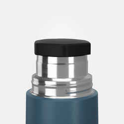 0.4 L Stainless Steel Isothermal Flask with Cup for Hiking - Blue