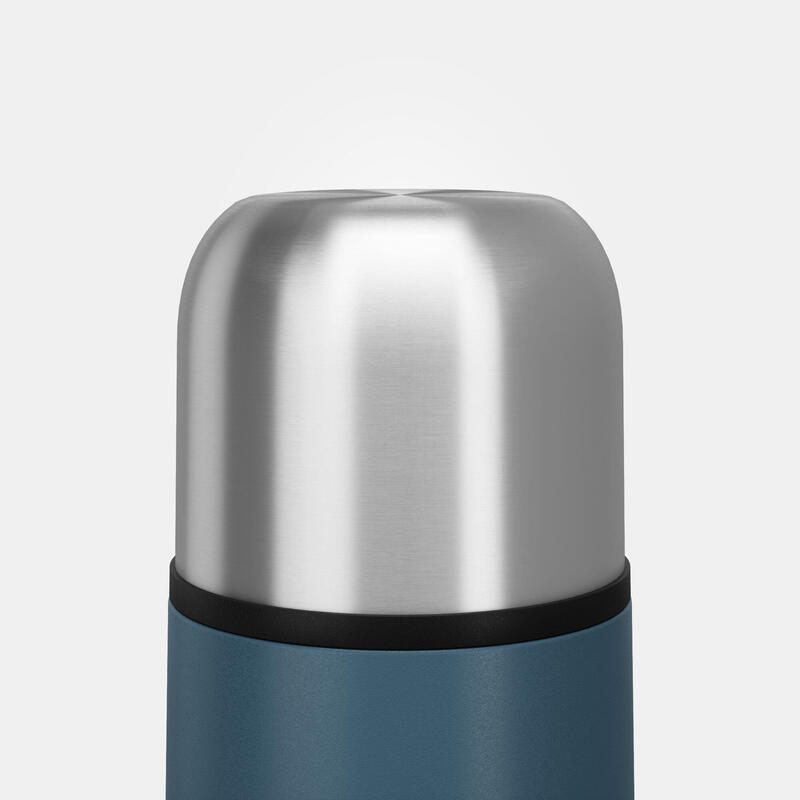 Bouteille isotherme inox 0,4L avec gobelet pour la randonnée - bleu