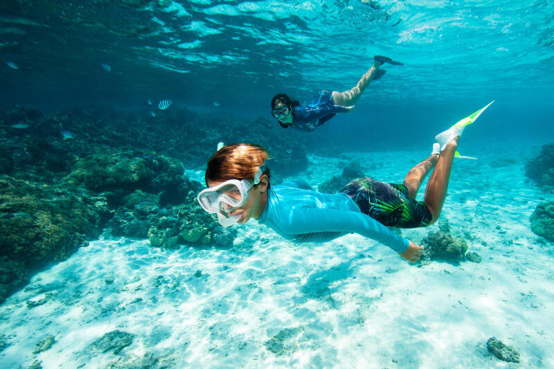 Zestaw do snorkelingu dla dzieci Subea Maska Fajka 100