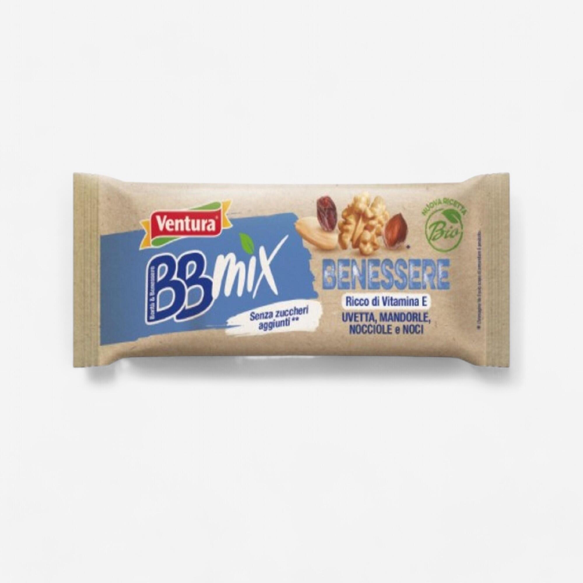 VENTURA Barretta frutta secca BB benessere Ventura vitamina E mandorle uvetta nocciole