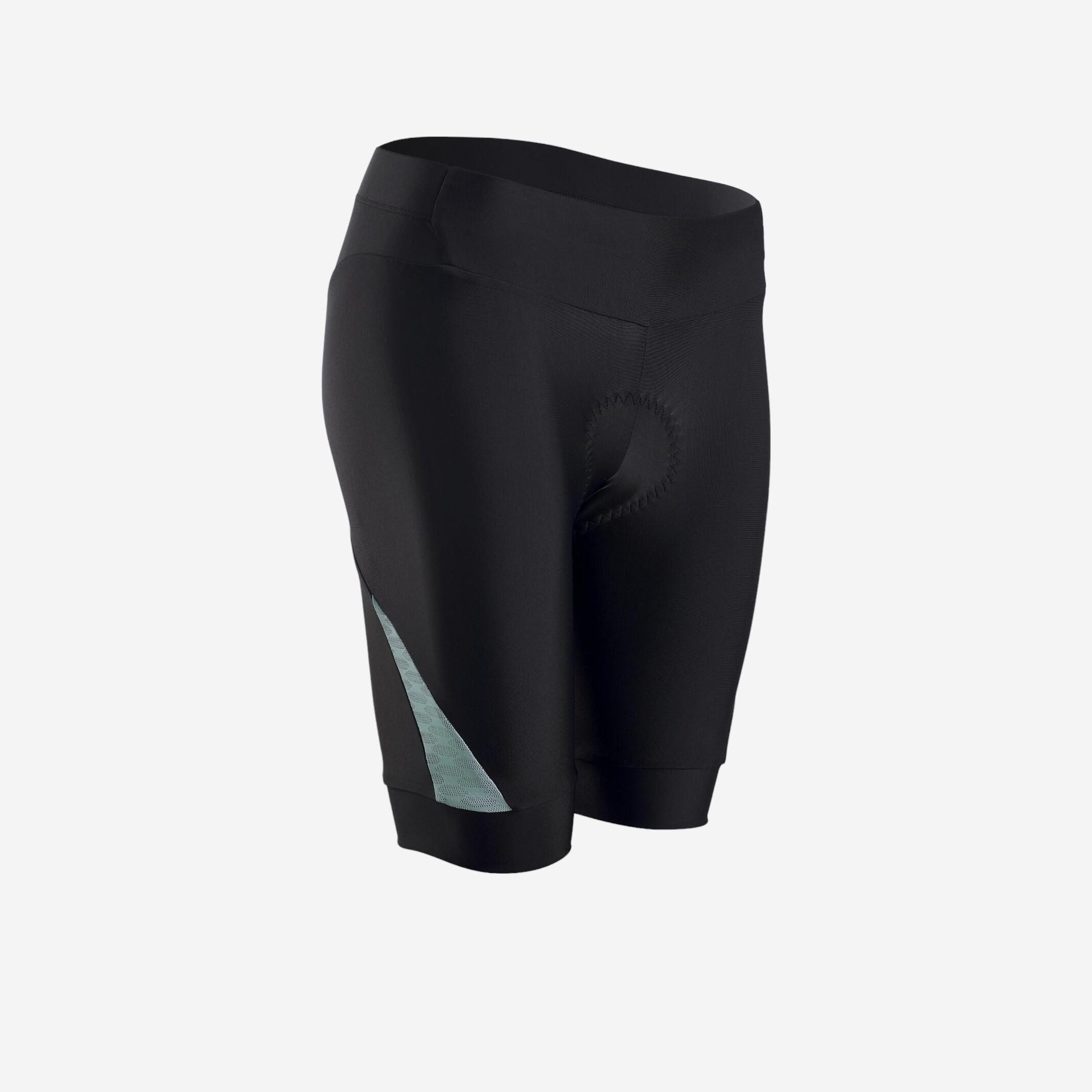 Cosciali ciclismo donna RC500 nero-corallo VAN RYSEL | DECATHLON