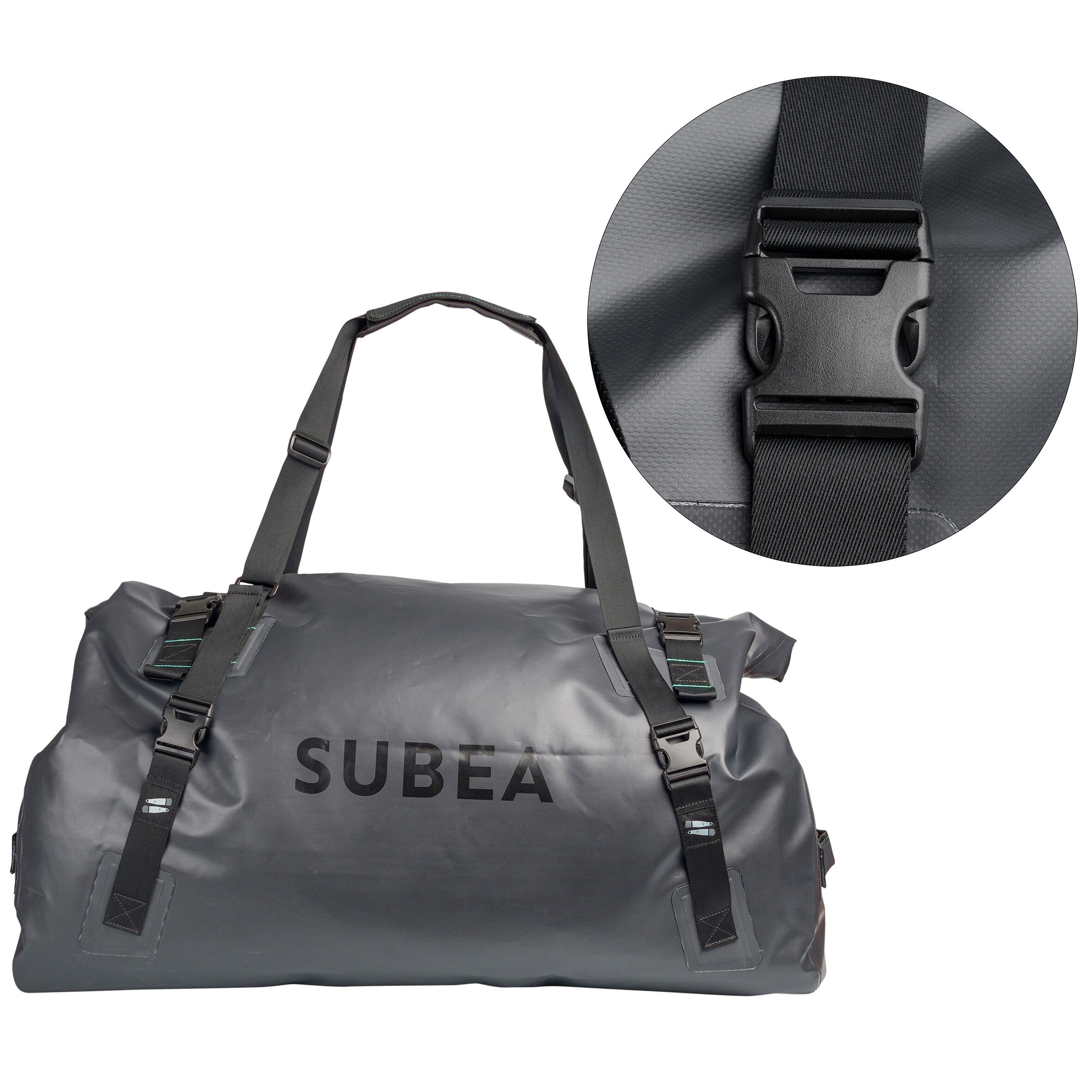 Sac plong e imperm able IPX6 100L noir gris SUBEA Decathlon