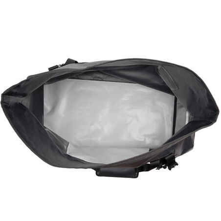 Nardymo su akvalangu krepšys „SCD“, 100 l talpos juodas, pilkas