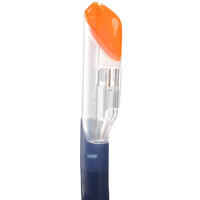 Dry diving snorkel with drytop valve system - 100 Dry Top Grey