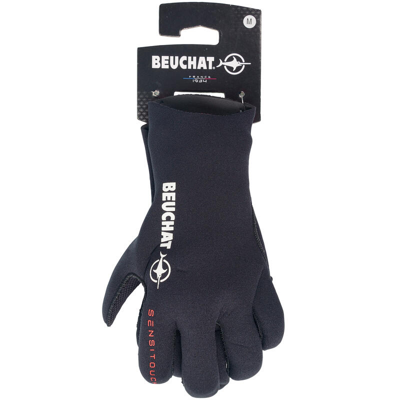 Guantes Pesca Submarina Beuchat Sirocco Sport Neopreno Interior Liso 3 mm