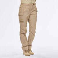 Pantalón trekking desierto anti-UV DESERT 900 beige Mujer 