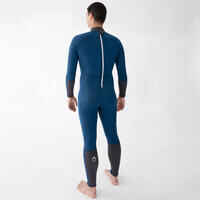 Men's diving wetsuit 3 mm neoprene SCD 500 turquin blue