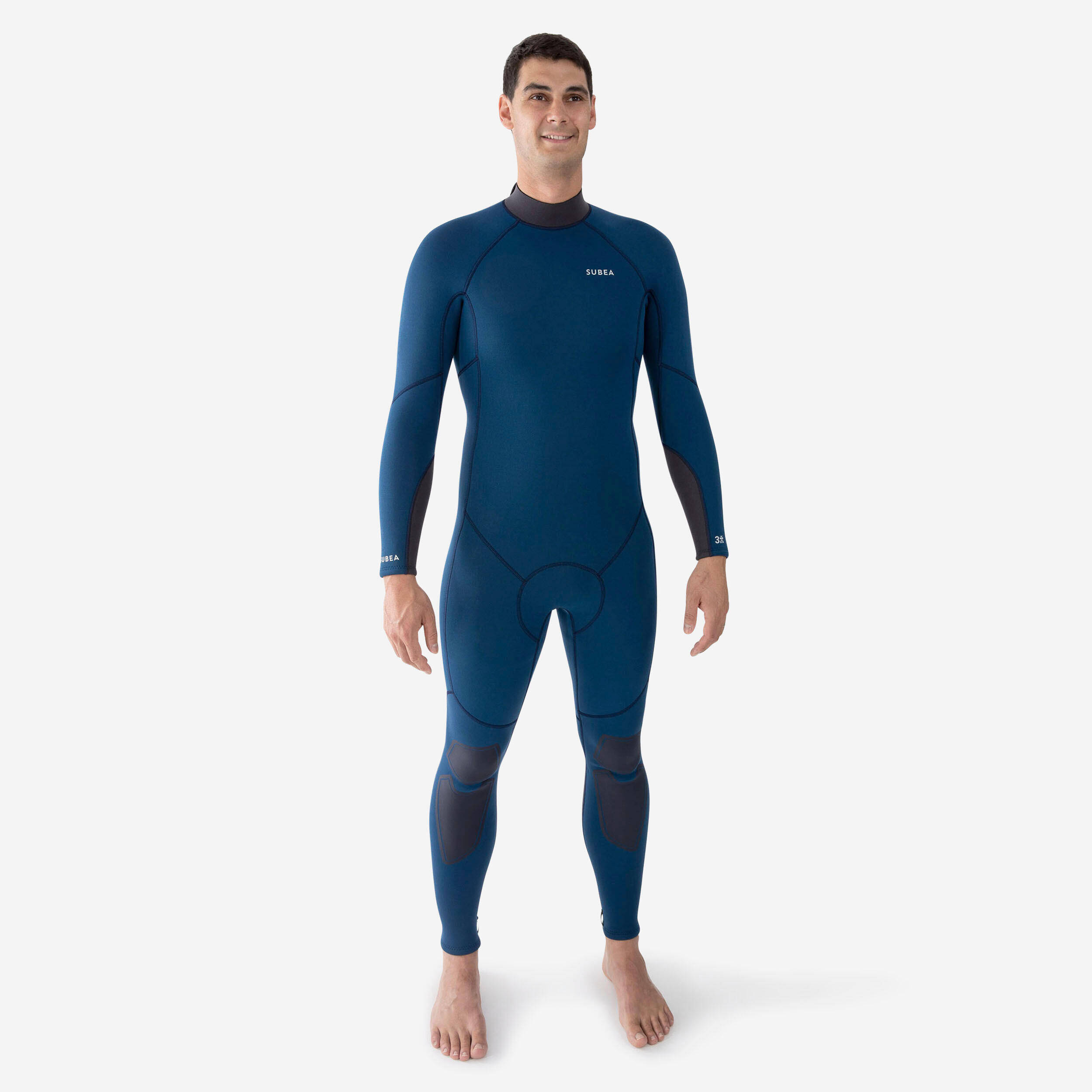 Men diving wetsuit 3 mm SCD 500 turquin blue -  1