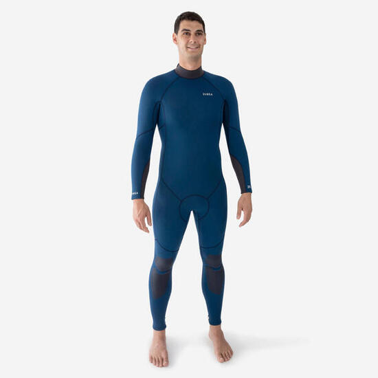 Muta subacquea uomo 500 neoprene 3 mm blu