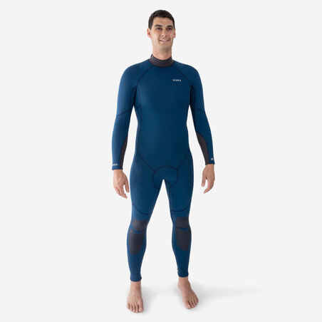 Traje Buceo SCD 500 Hombre Azul Turquesa Neopreno 3 mm