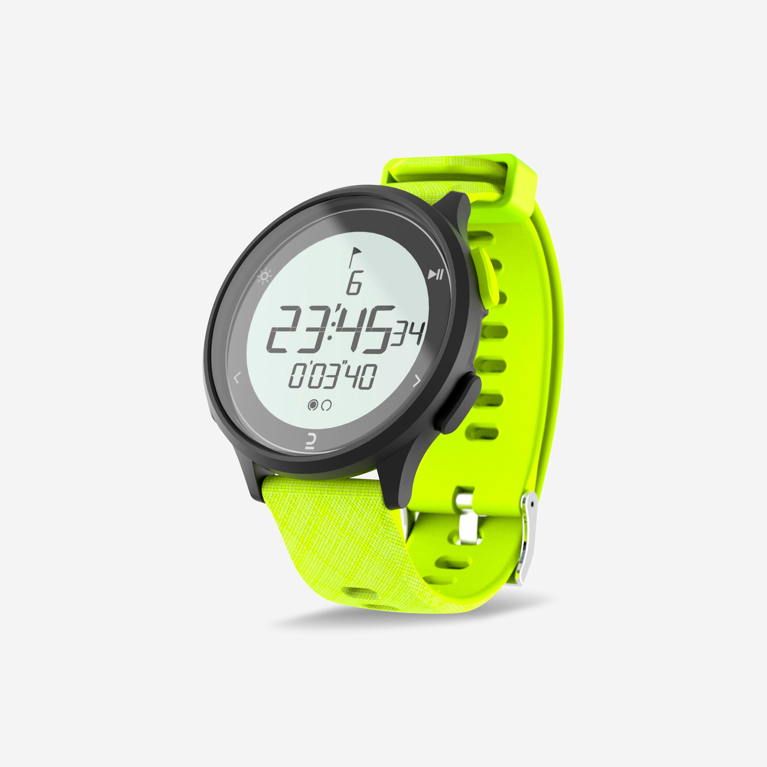 Montre chronom tre de course pied W500M JAUNE DECATHLON El Djazair