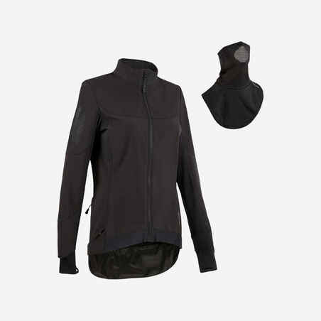 Črna ženska kolesarska jakna za gorsko kolesarjenje