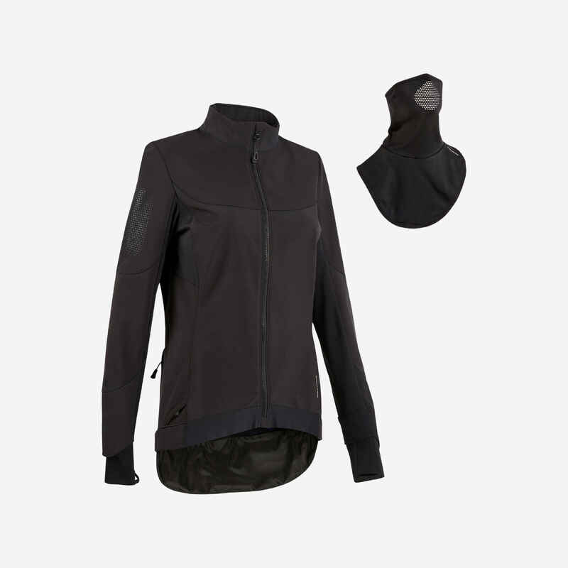 Women's Winter Mountain Bike Jacket Black Decathlon
